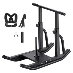 Weight Sled, Steel Power Sled, Fitness Training Sleds for Athletic Exercise Speed Improvement, Workout Equipment with Adjustable Height Handle
