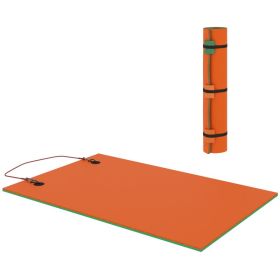 9 x 6 Lily Pad Water Mat for 2 Adults, Floating Water Pad for Lake, Pool, Ocean, Beach, and Boating, Orange (Option: Orange-1820x360x365 mm)