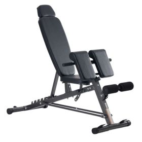 FID Multi-Functional Workout Bench, Roman Chair And Ab Sit-up Bench, Adjustable Incline Decline Flat Bench For Full Body Training (Option: Black)